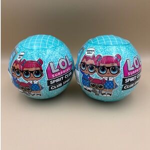 LOL Surprise Spirit Club Blind Ball Lot of 2 Teal Series Dolls New Sealed